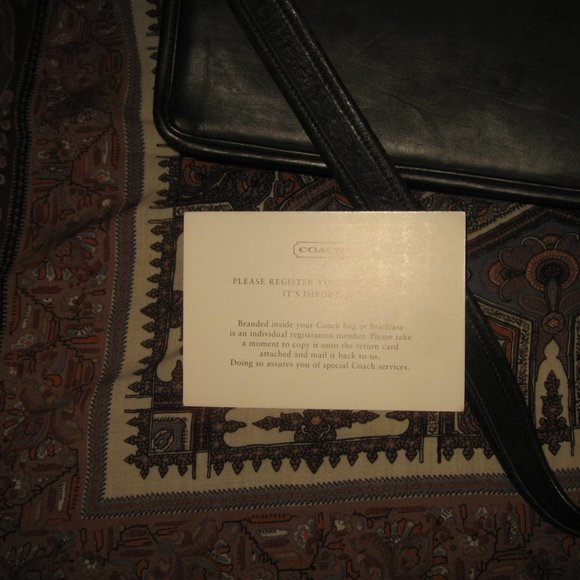 ❤️COACH DIPLOMAT 5353 Black Leather Attache Briefcase Valise w/Combo Lock … - Picture 3 of 10